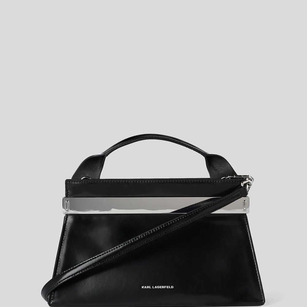 Black Women's Karl Lagerfeld K/Kross Archive Recycled Leather Handbags | TH624KOQF