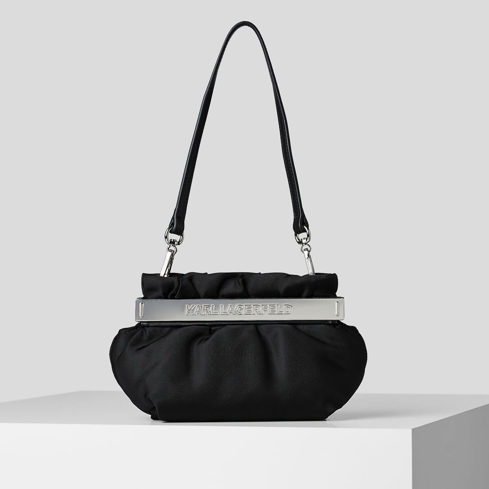 Black Women\'s Karl Lagerfeld K/Kross Baguette Bag | TH976PBAM