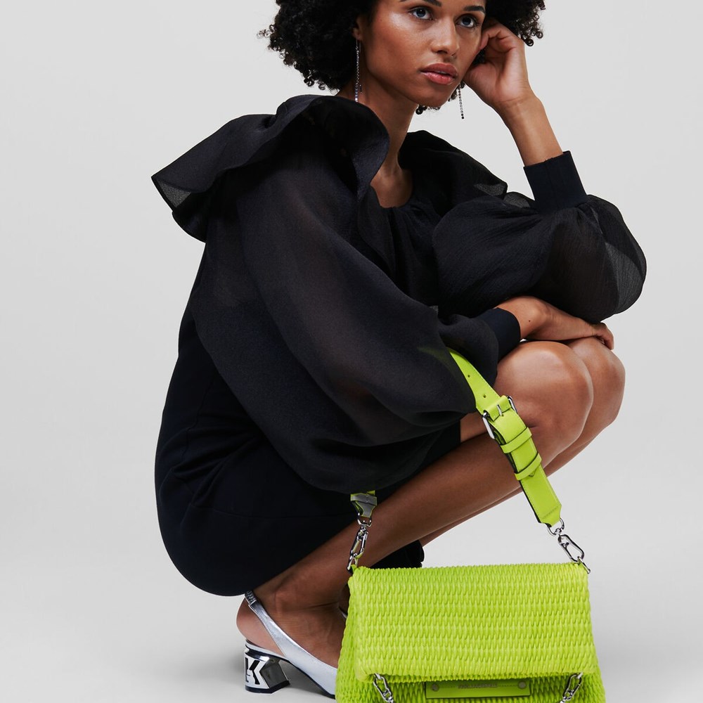 Black Women's Karl Lagerfeld K/Kushion Quilted Folded Tote Bags | TH769DRBX