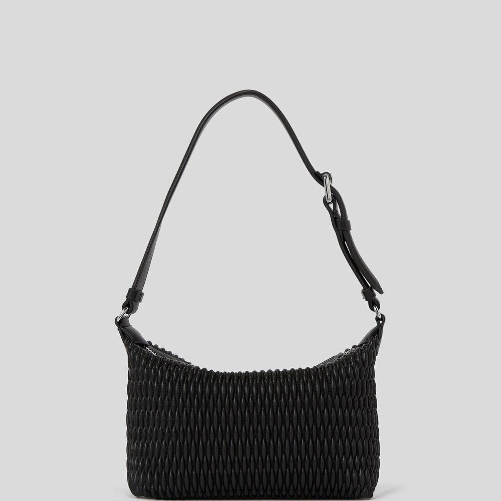 Black Women's Karl Lagerfeld K/Kushion Quilted Baguette Bag | TH827ESLF