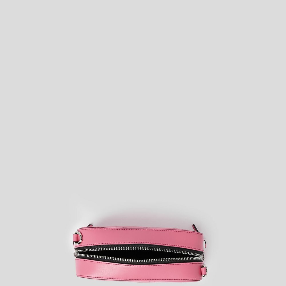 Black Women's Karl Lagerfeld K/Punched Logo Camera Bag | TH716AGBY