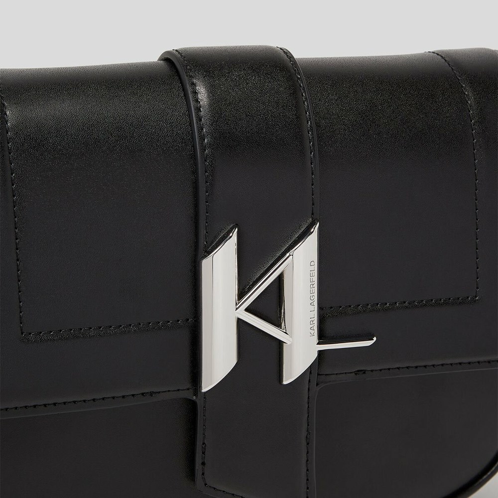 Black Women's Karl Lagerfeld K/Saddle Shoulder Bags | TH954KCLZ