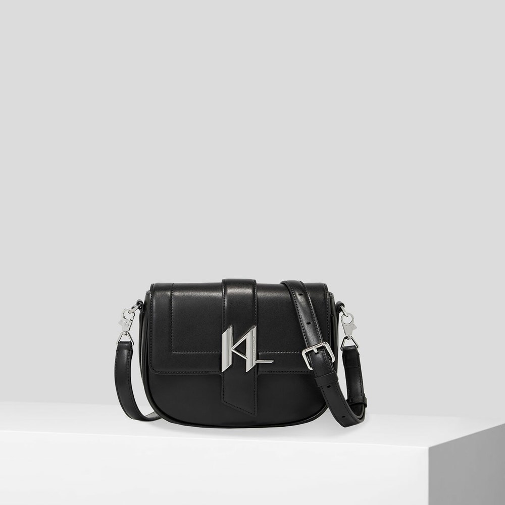 Black Women\'s Karl Lagerfeld K/Saddle Shoulder Bags | TH954KCLZ