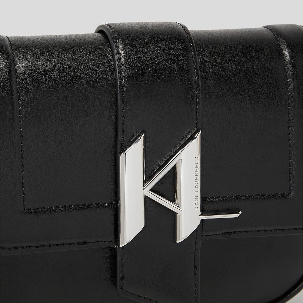 Black Women's Karl Lagerfeld K/Saddle Small Shoulder Bags | TH638GEBT