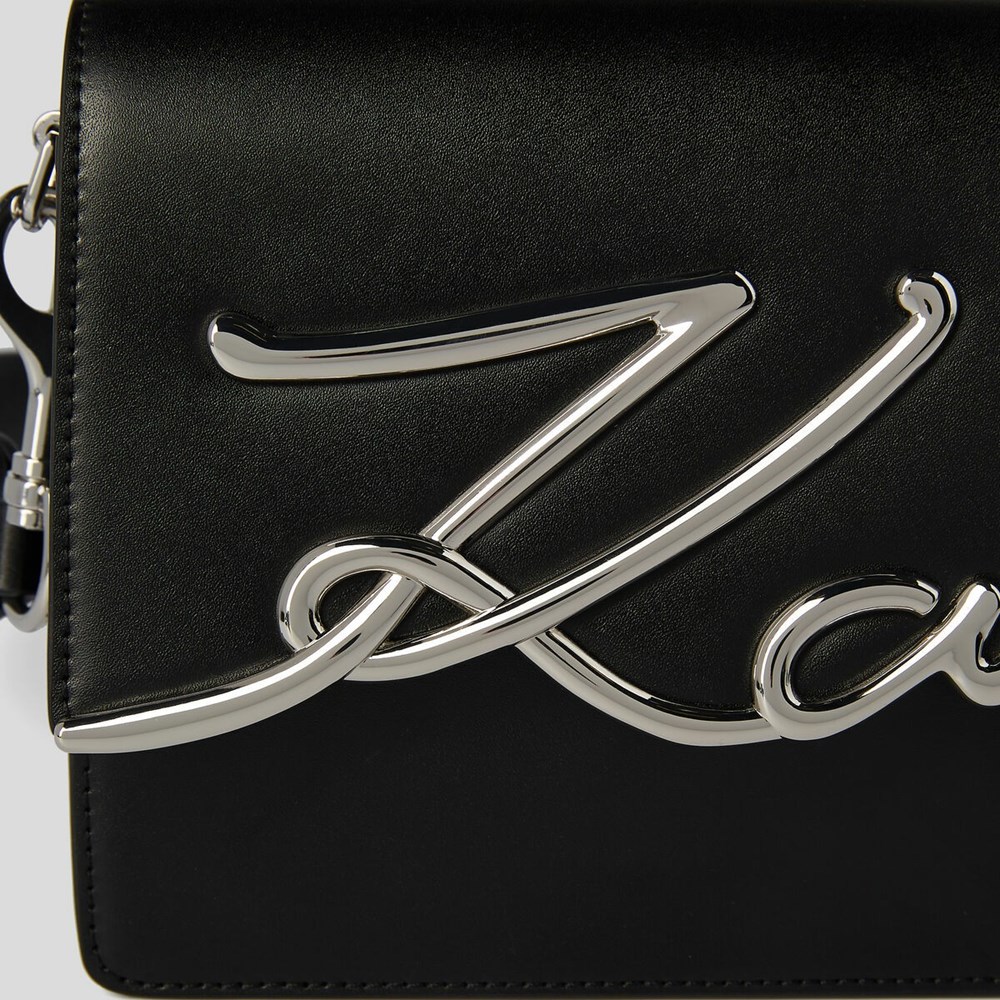 Black Women's Karl Lagerfeld K/Signature Shoulder Bags | TH876QFTO