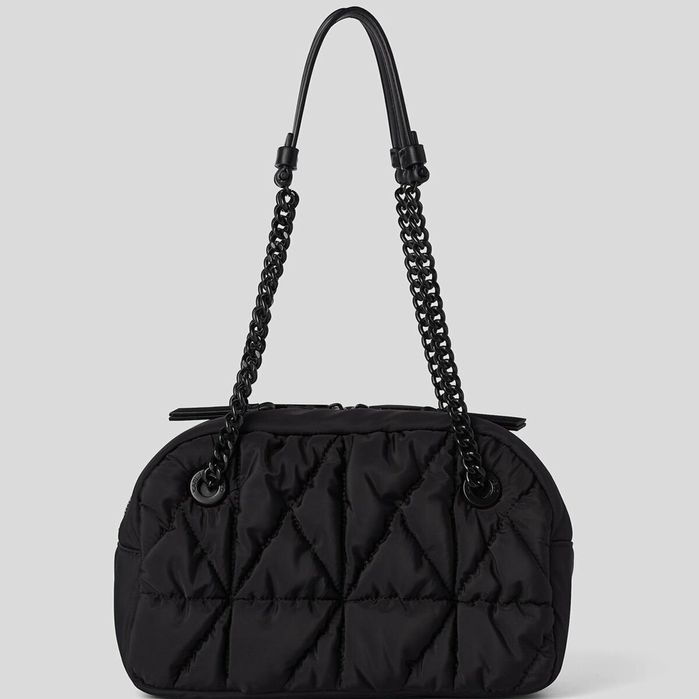 Black Women's Karl Lagerfeld K/Studio Nylon Bowling Bag | TH249QTWV