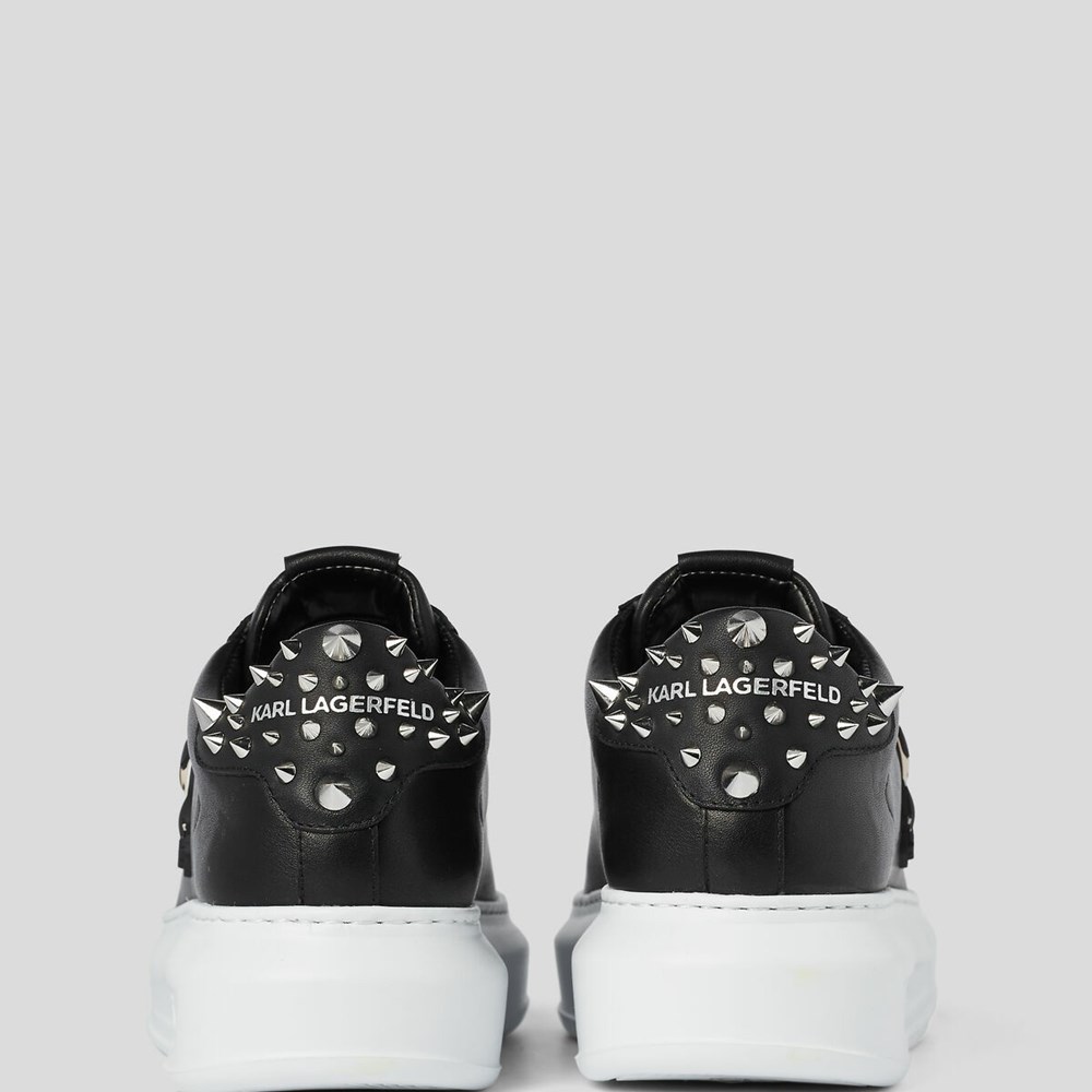 Black Women's Karl Lagerfeld Kapri K/Ikonic Stud Sneakers | TH051KDQS