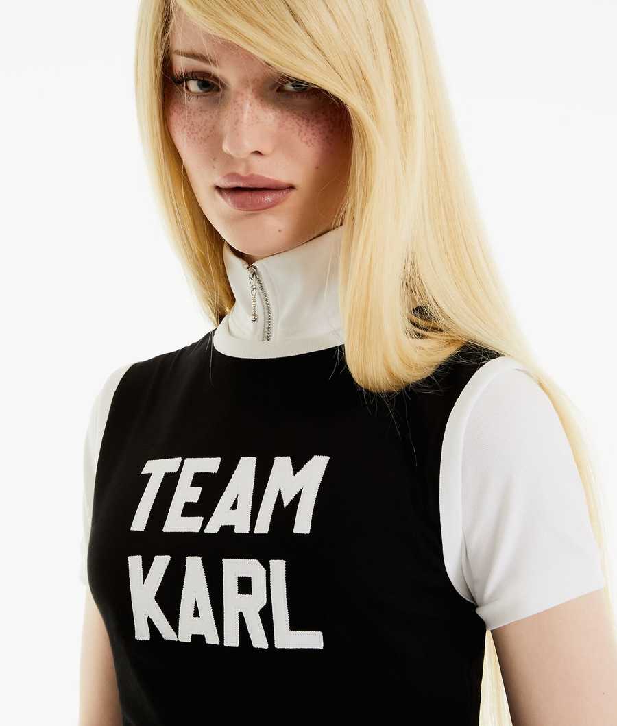 Black Women's Karl Lagerfeld Karl Lagerfeld X Alled-martinez T-Shirts | TH706QSPX