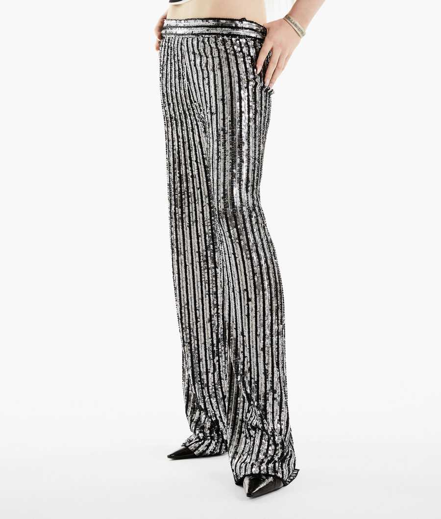 Black Women's Karl Lagerfeld Karl Lagerfeld X Alled-martinez Pants | TH731OZLH