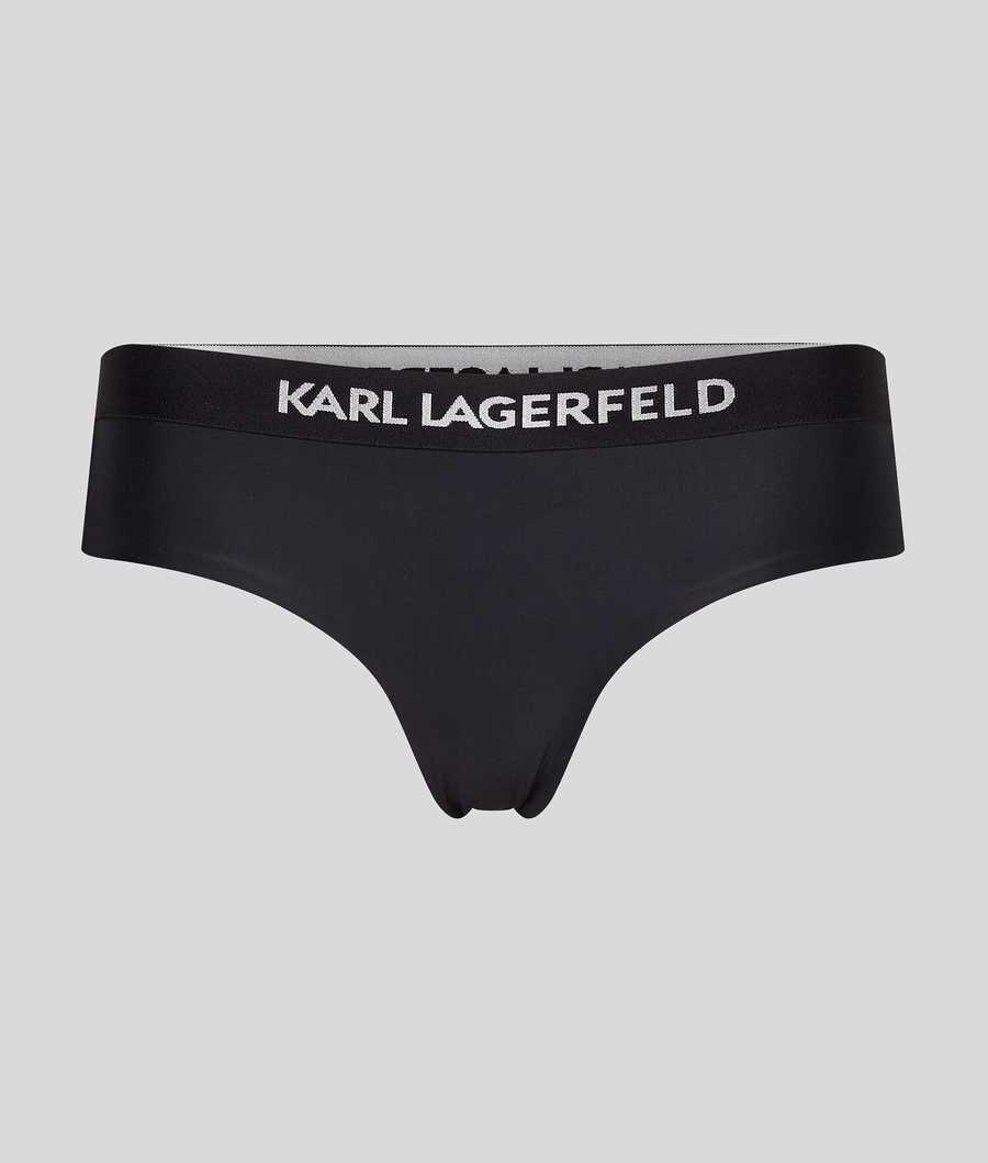 Black Women\'s Karl Lagerfeld Karl Logo Hipster Beachwear | TH740DZBF