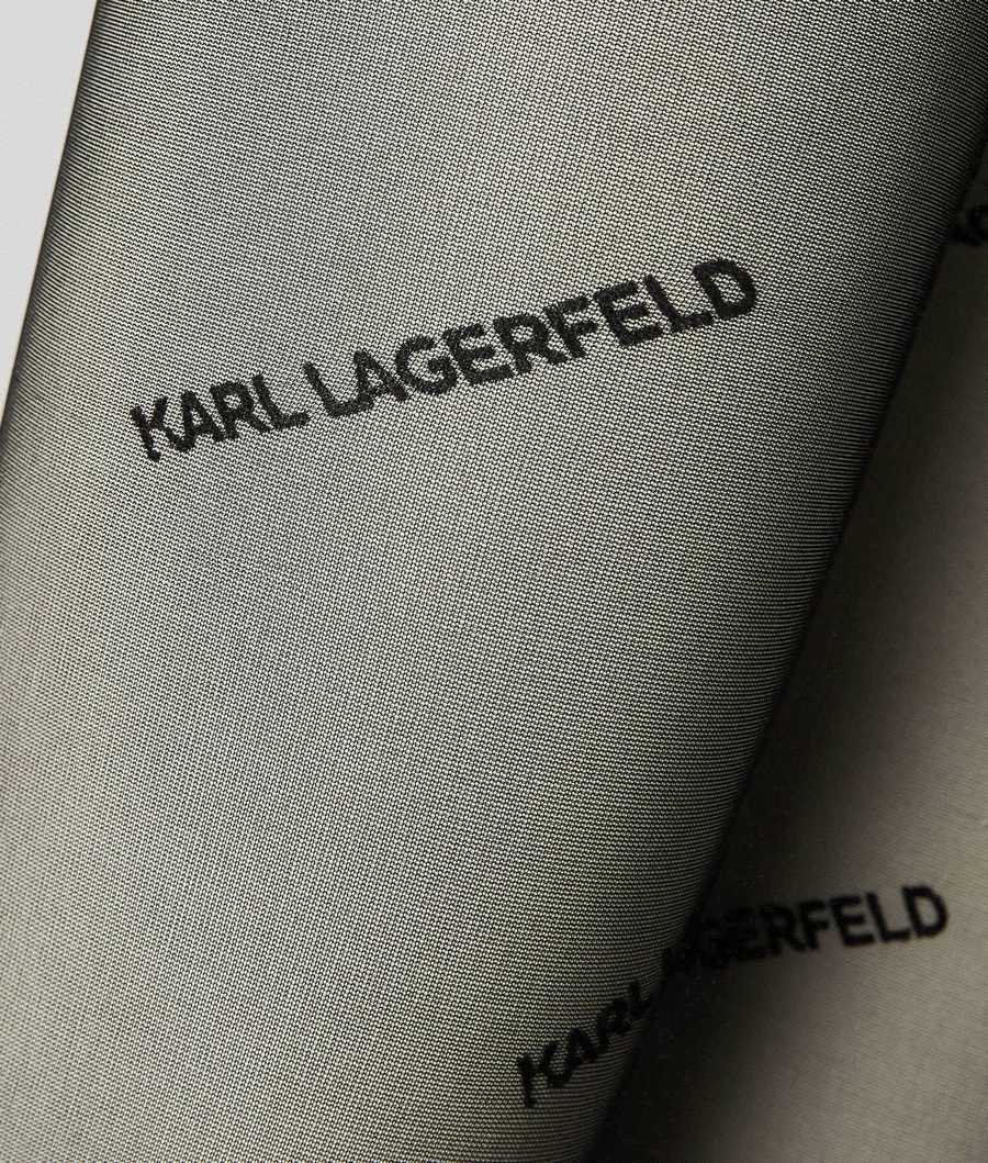 Black Women's Karl Lagerfeld Karl Logo Tights Underwear | TH072CGPB