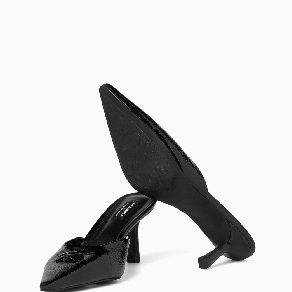 Black Women's Karl Lagerfeld Kl X Am Lace Mules High Heels | TH189BIJM