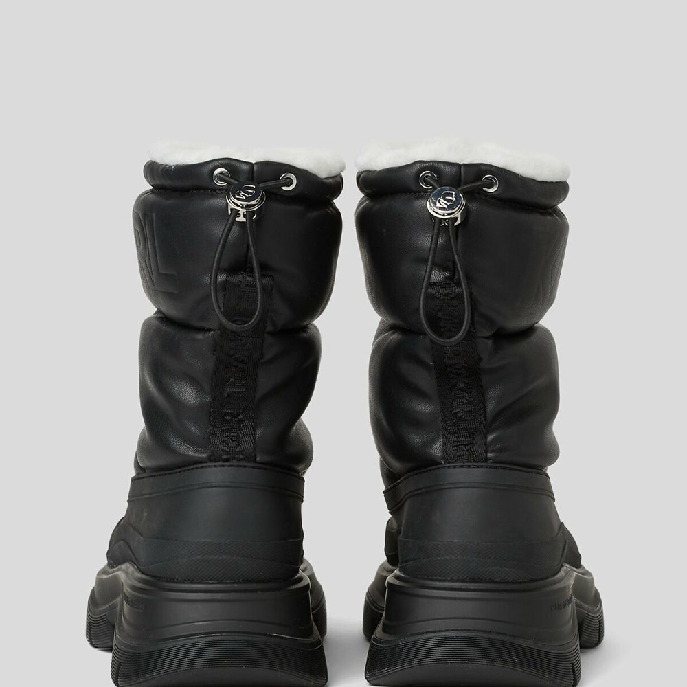 Black Women's Karl Lagerfeld Luna Puffa Pull-on Boots | TH198IXYT