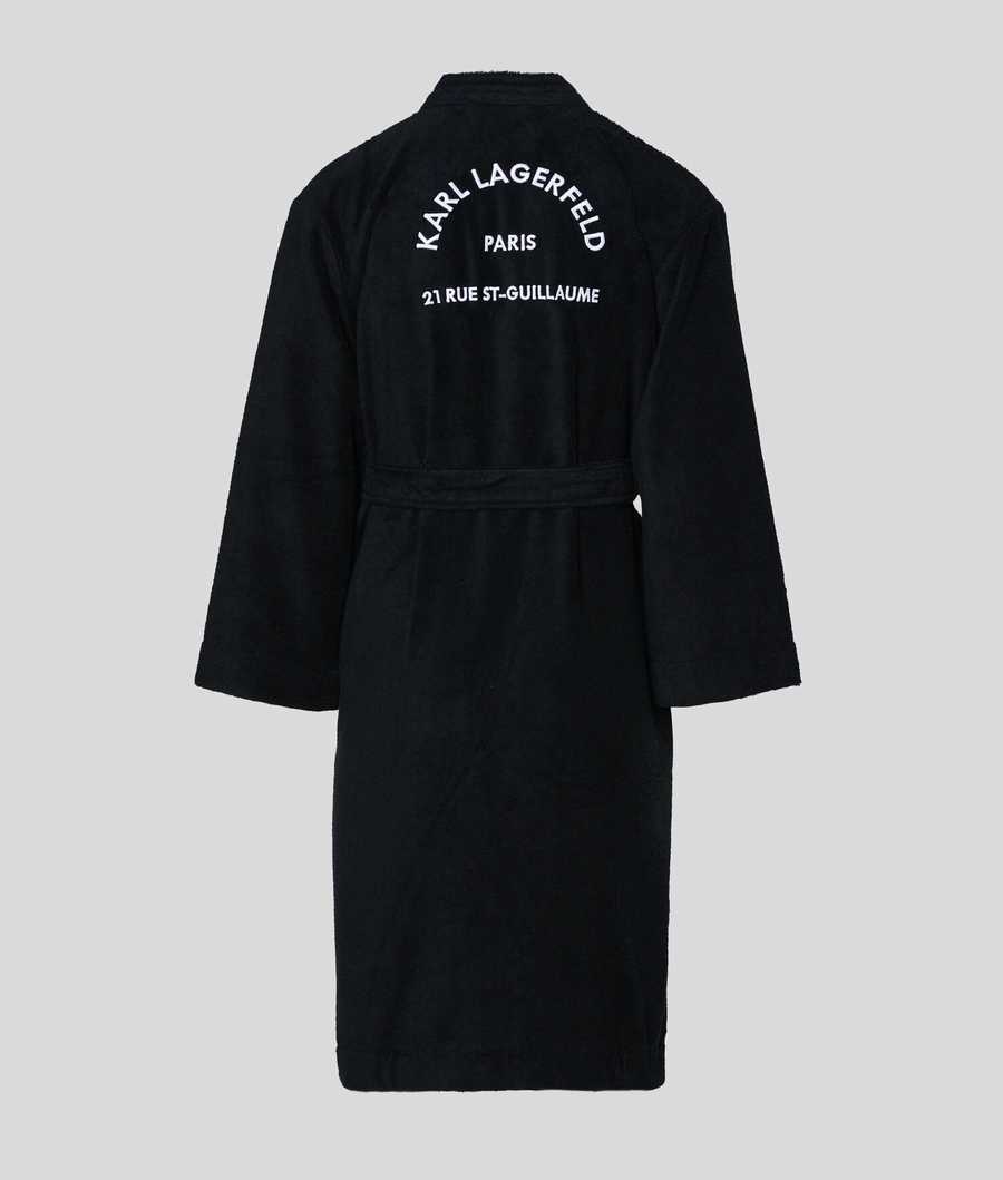 Black Women's Karl Lagerfeld Rue St-guillaume Bathrobe Loungewear | TH123YJMP