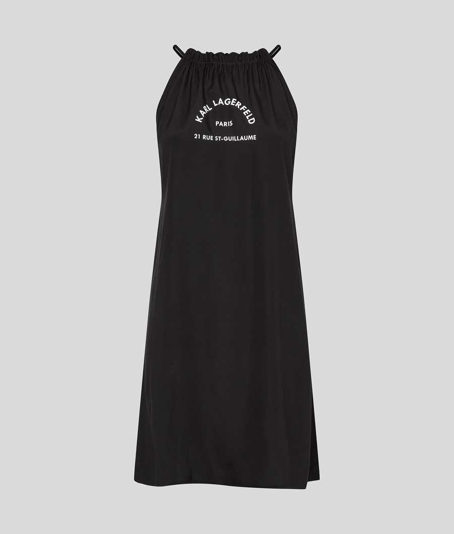 Black Women's Karl Lagerfeld Rue St-guillaume Beach Dress Beachwear | TH384OUPG