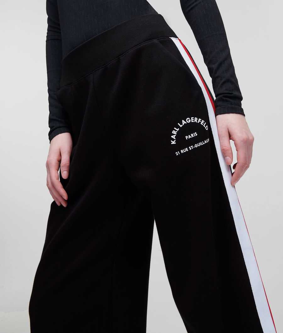 Black Women's Karl Lagerfeld Rue St-guillaume Culottes Pants | TH521JABC