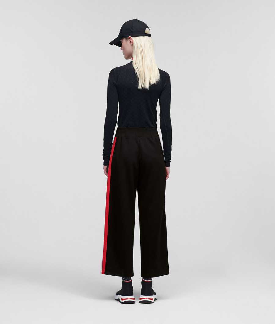 Black Women's Karl Lagerfeld Rue St-guillaume Culottes Pants | TH521JABC