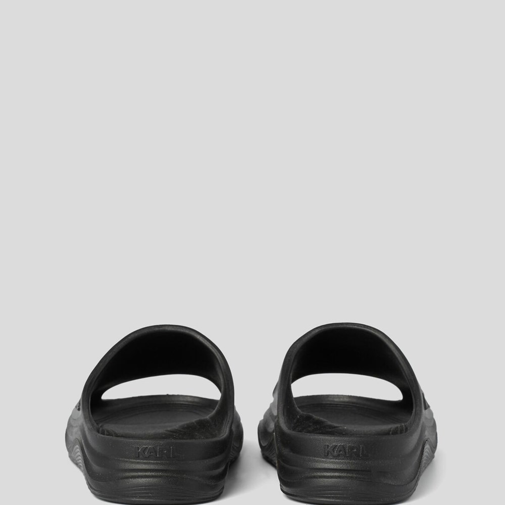 Black Women's Karl Lagerfeld Skoona K/Ikonic Slides Sandals & Flats | TH937SPZX