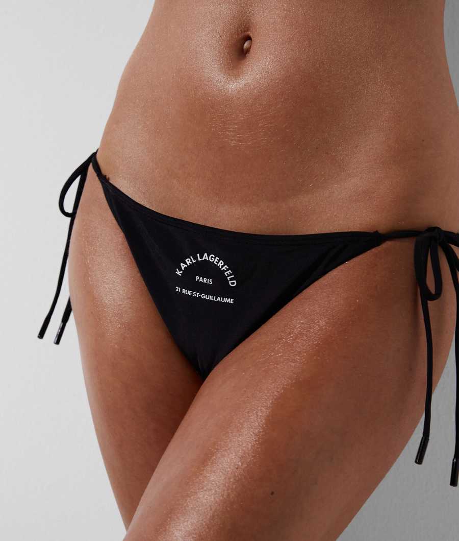 Black Women\'s Karl Lagerfeld String Beachwear | TH503UWPV