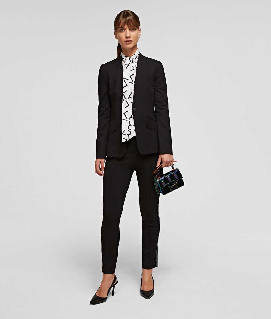 Black Women's Karl Lagerfeld Summer Punto Jackets | TH357RZFS