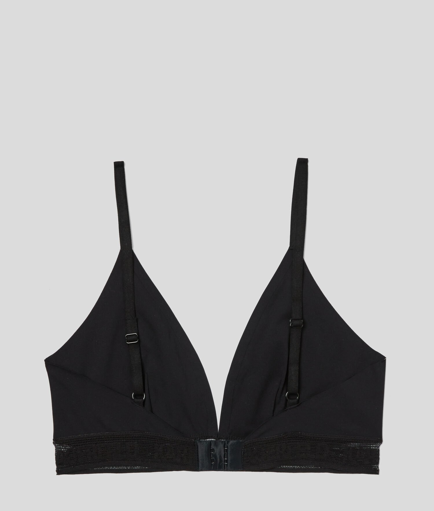 Black Women's Karl Lagerfeld Ultra-light Karl Logo Triangle Bra Underwear | TH150PIBV