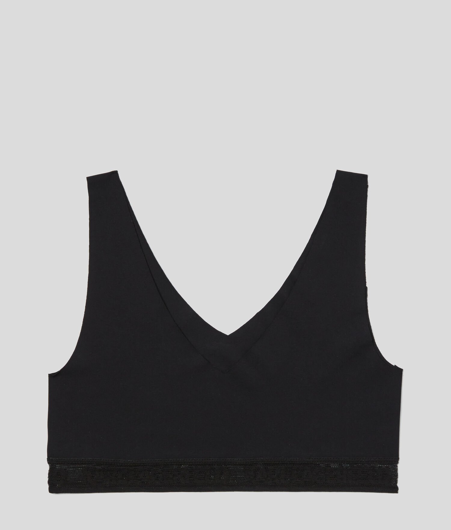 Black Women's Karl Lagerfeld Ultra-light Karl Logo Bralette Underwear | TH671FZRE