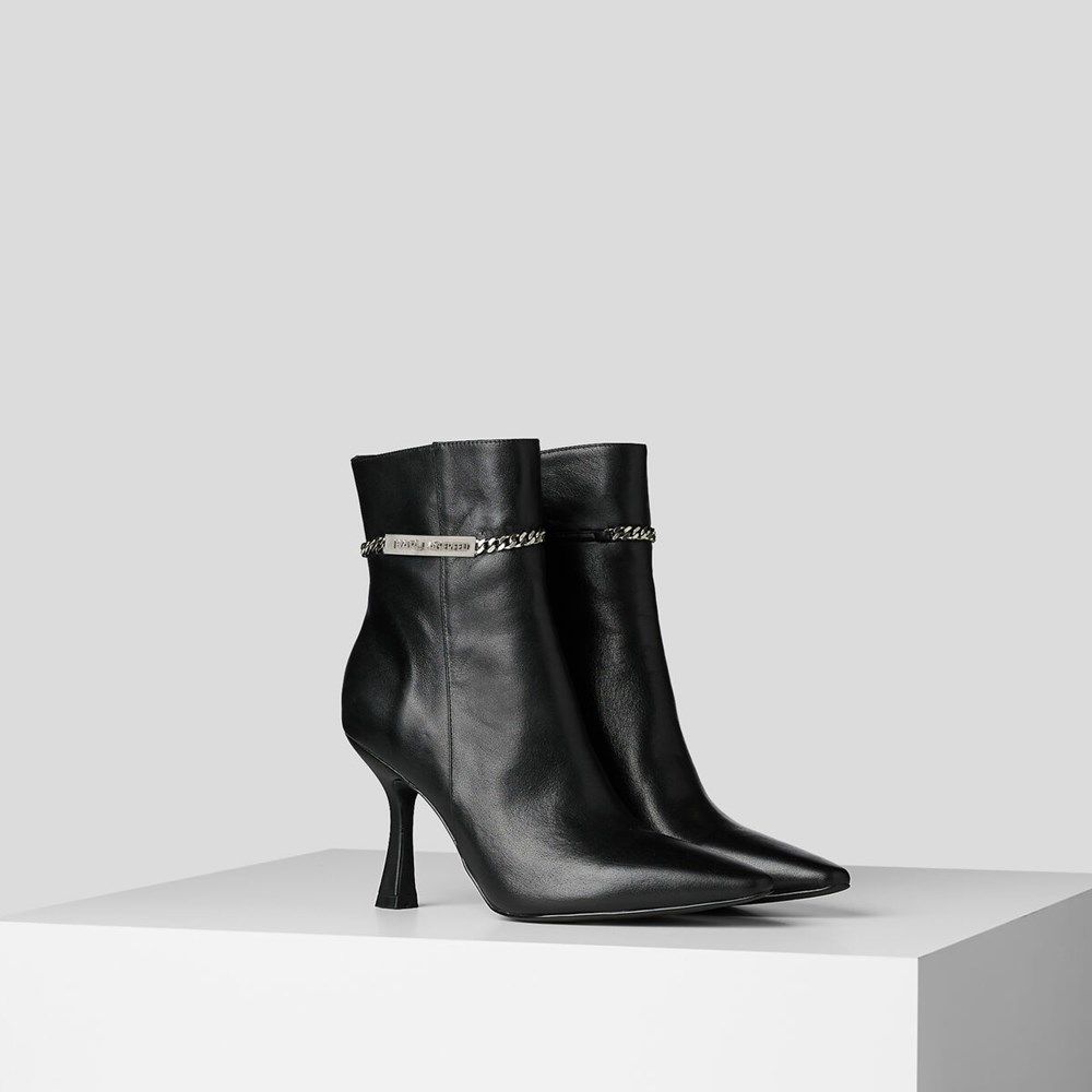 Black Women's Karl Lagerfeld Verona Ankle Boots | TH419XHJL