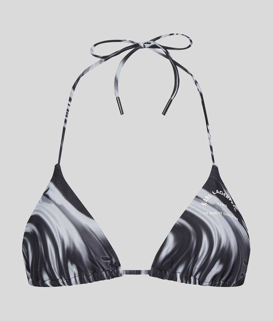 Black Women's Karl Lagerfeld Wrap-around Triangle Beachwear | TH056TCFQ