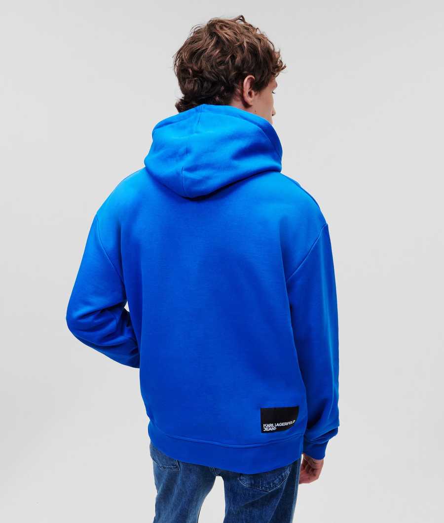 Blue Men's Karl Lagerfeld Klj Logo Sweatshirts | TH340QITP