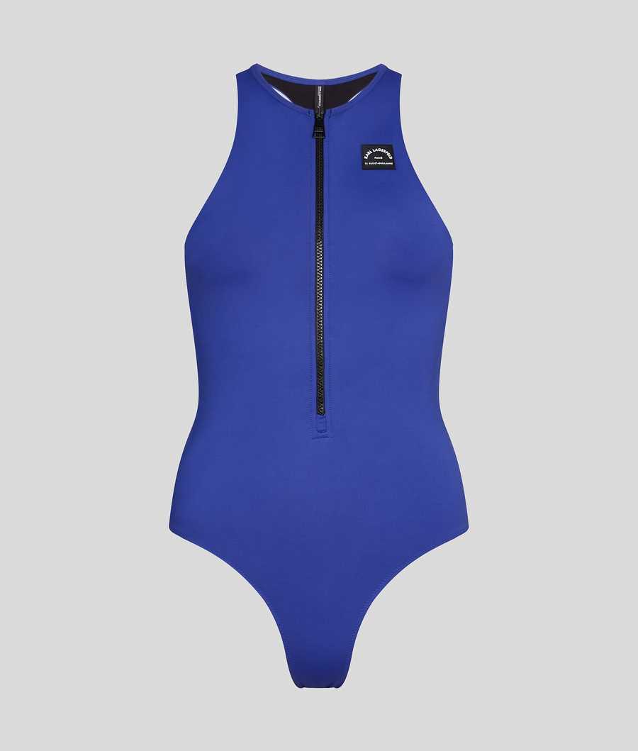 Blue Women's Karl Lagerfeld Rue St-guillaume Swimsuits Beachwear | TH931FOTA