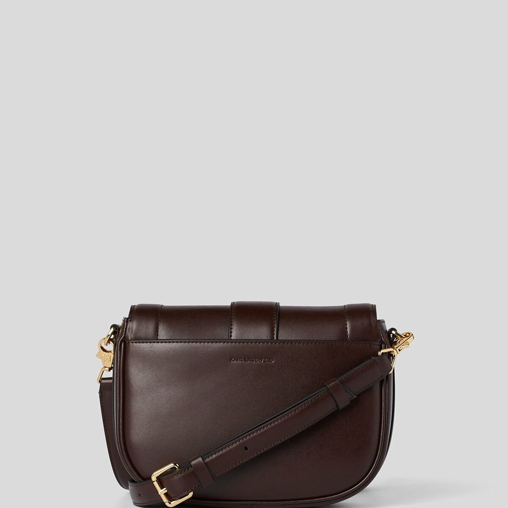 Brown Women's Karl Lagerfeld K/Saddle Shoulder Bags | TH276BJHT