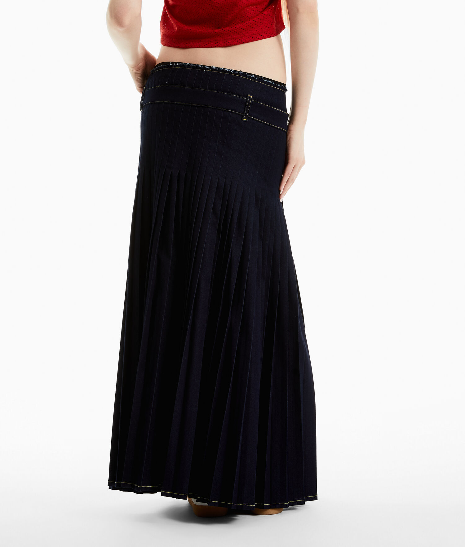 Dark Blue Women's Karl Lagerfeld Karl Lagerfeld X Alled-martinez Kilt Skirts | TH496IFXO