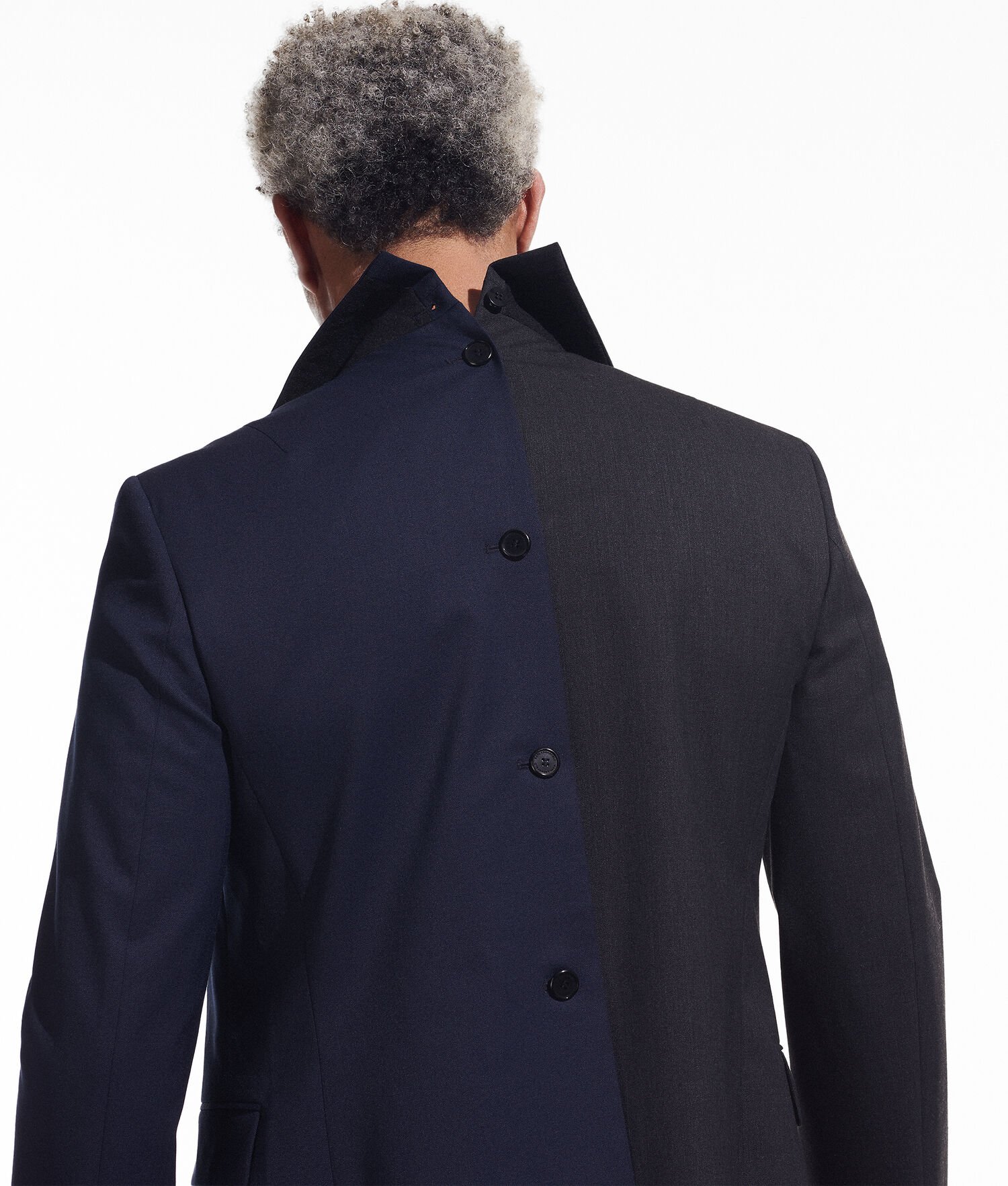 Dark Grey / Navy Men's Karl Lagerfeld Cara Loves Karl Blazers | TH706LQWX