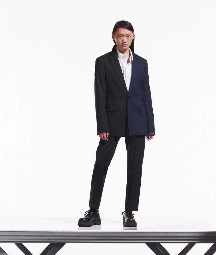 Dark Grey / Navy Women's Karl Lagerfeld Cara Loves Karl Blazers | TH156DNUI