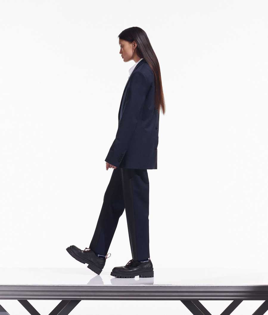 Dark Grey / Navy Women's Karl Lagerfeld Cara Loves Karl Blazers | TH156DNUI