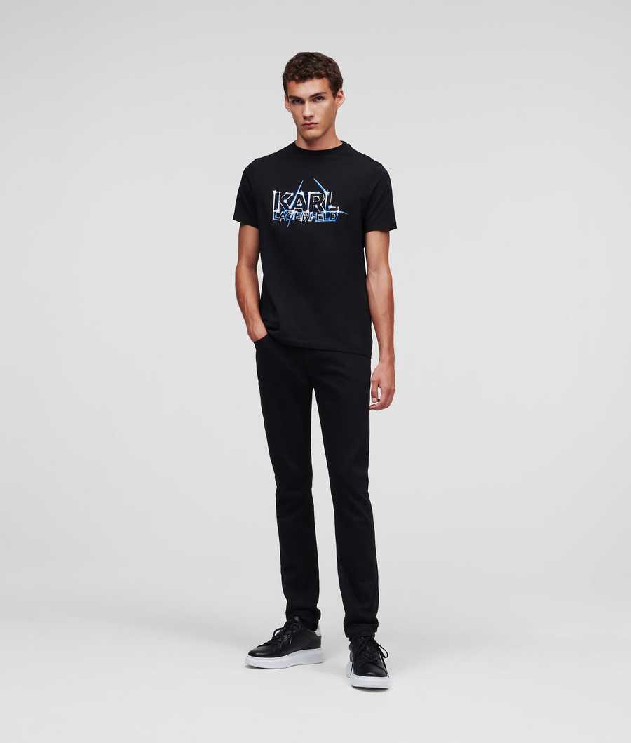 Flower Men's Karl Lagerfeld Karl Galactic T-Shirts | TH086VCKB