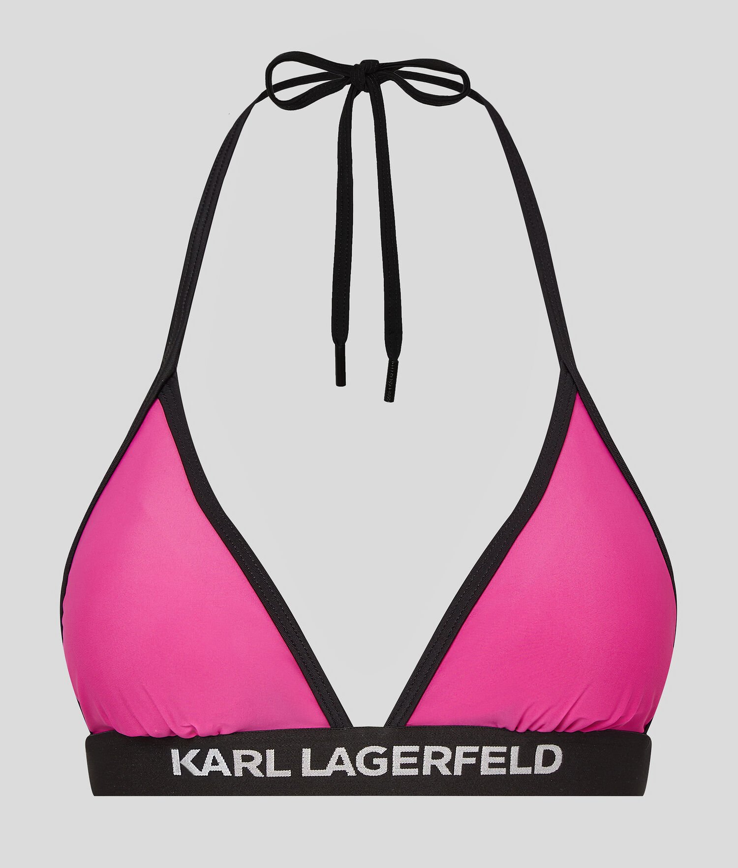 Fuchsia Women's Karl Lagerfeld Karl Logo Triangle Beachwear | TH039RSBT