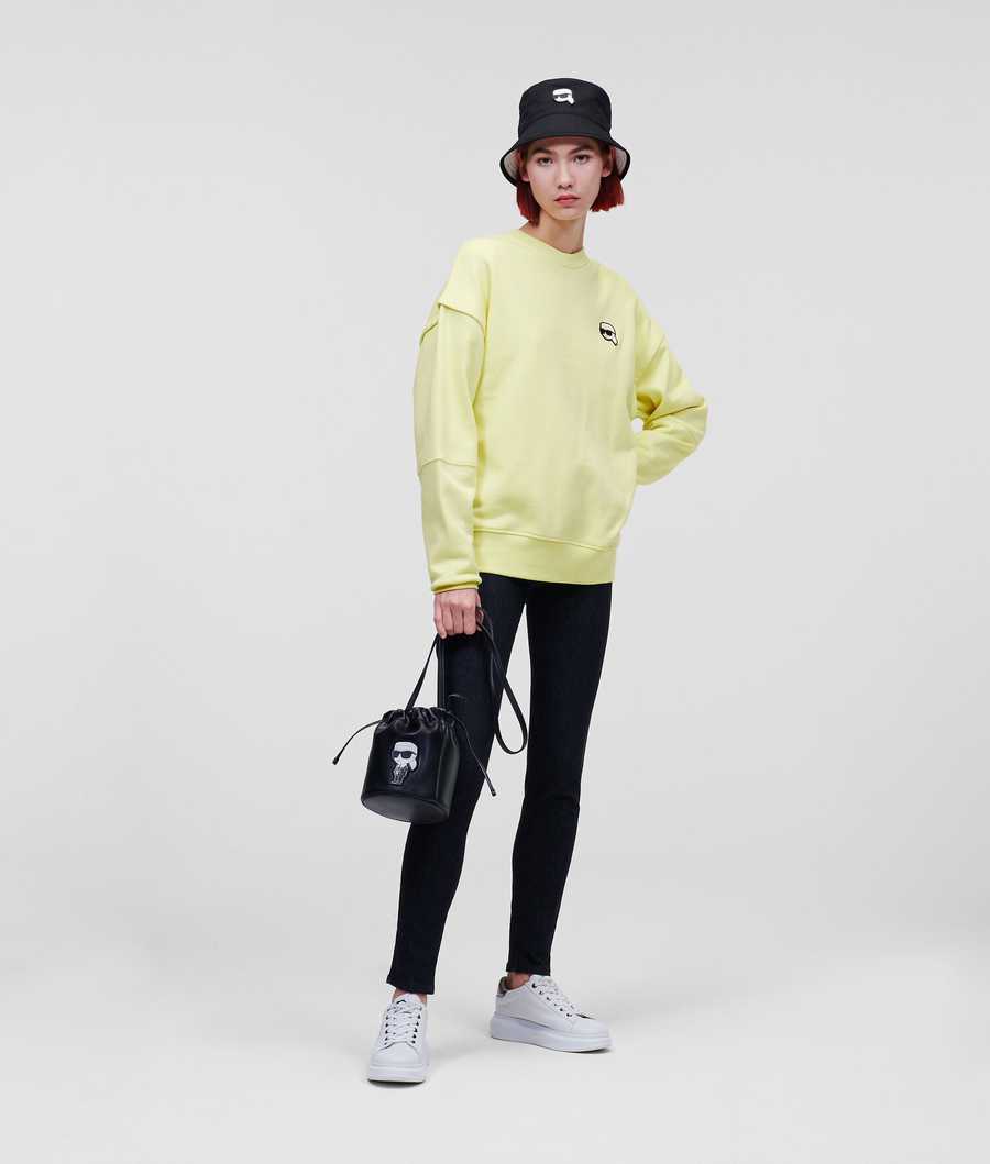 Green Women's Karl Lagerfeld Ikonik 2.0 Relaxed-fit Sweatshirts | TH507ULFH