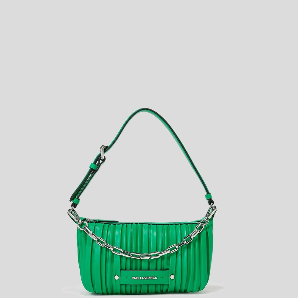 Green Women's Karl Lagerfeld K/Kushion Shoulder Bags | TH683TSPM