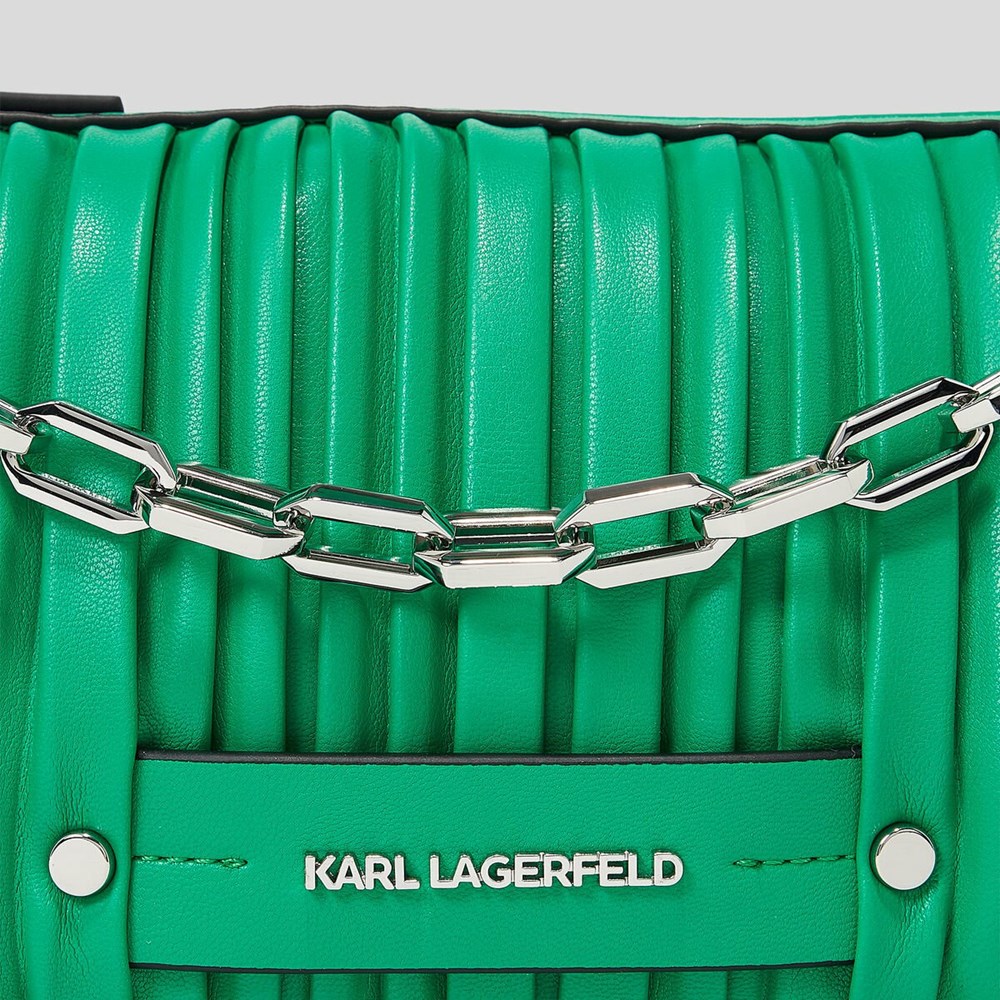 Green Women's Karl Lagerfeld K/Kushion Shoulder Bags | TH683TSPM