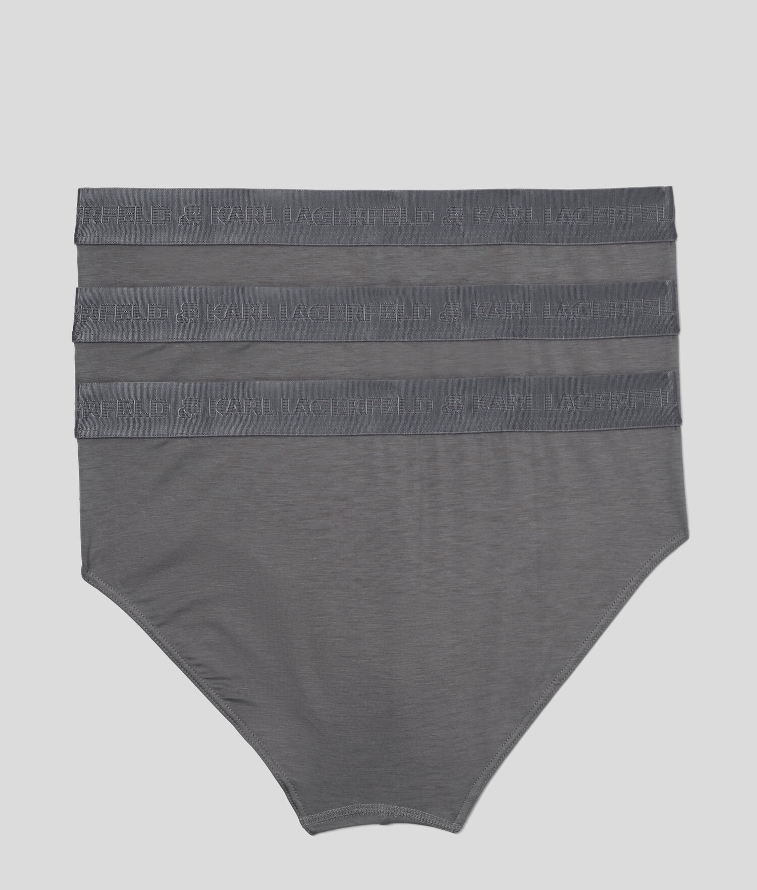 Grey Men's Karl Lagerfeld Premium Karl Logo Brief – 3 Pack Underwear | TH638RJQL