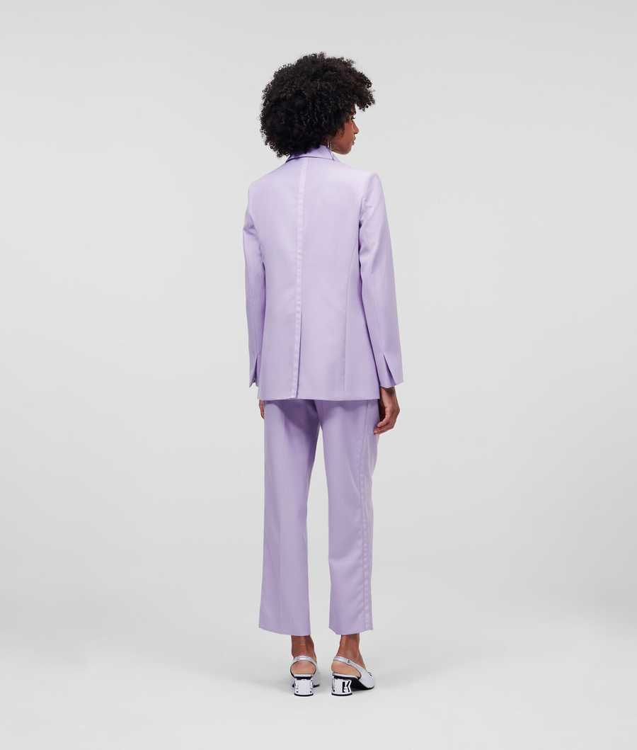 Lavender Women's Karl Lagerfeld Tailored Blazers | TH384OKUR