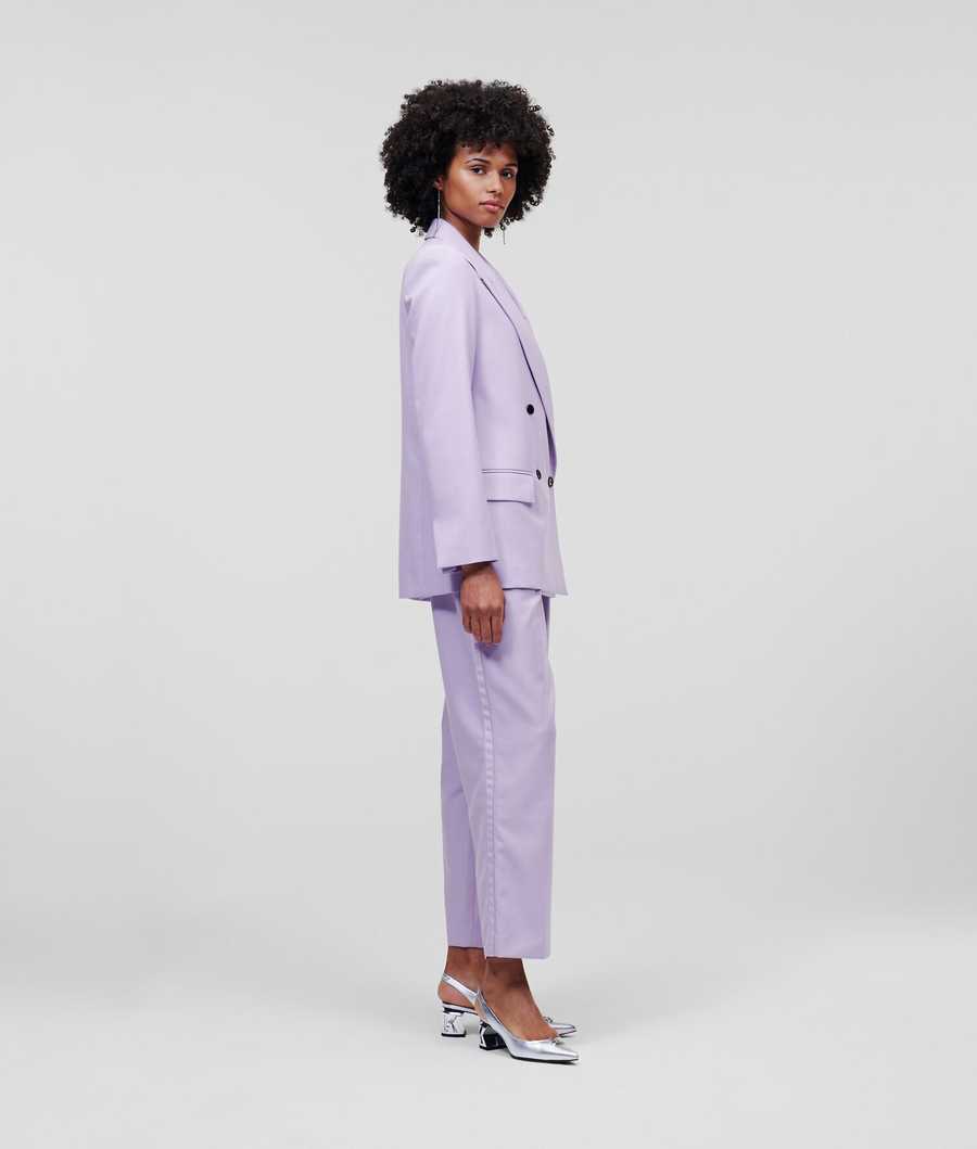 Lavender Women's Karl Lagerfeld Tailored Blazers | TH384OKUR