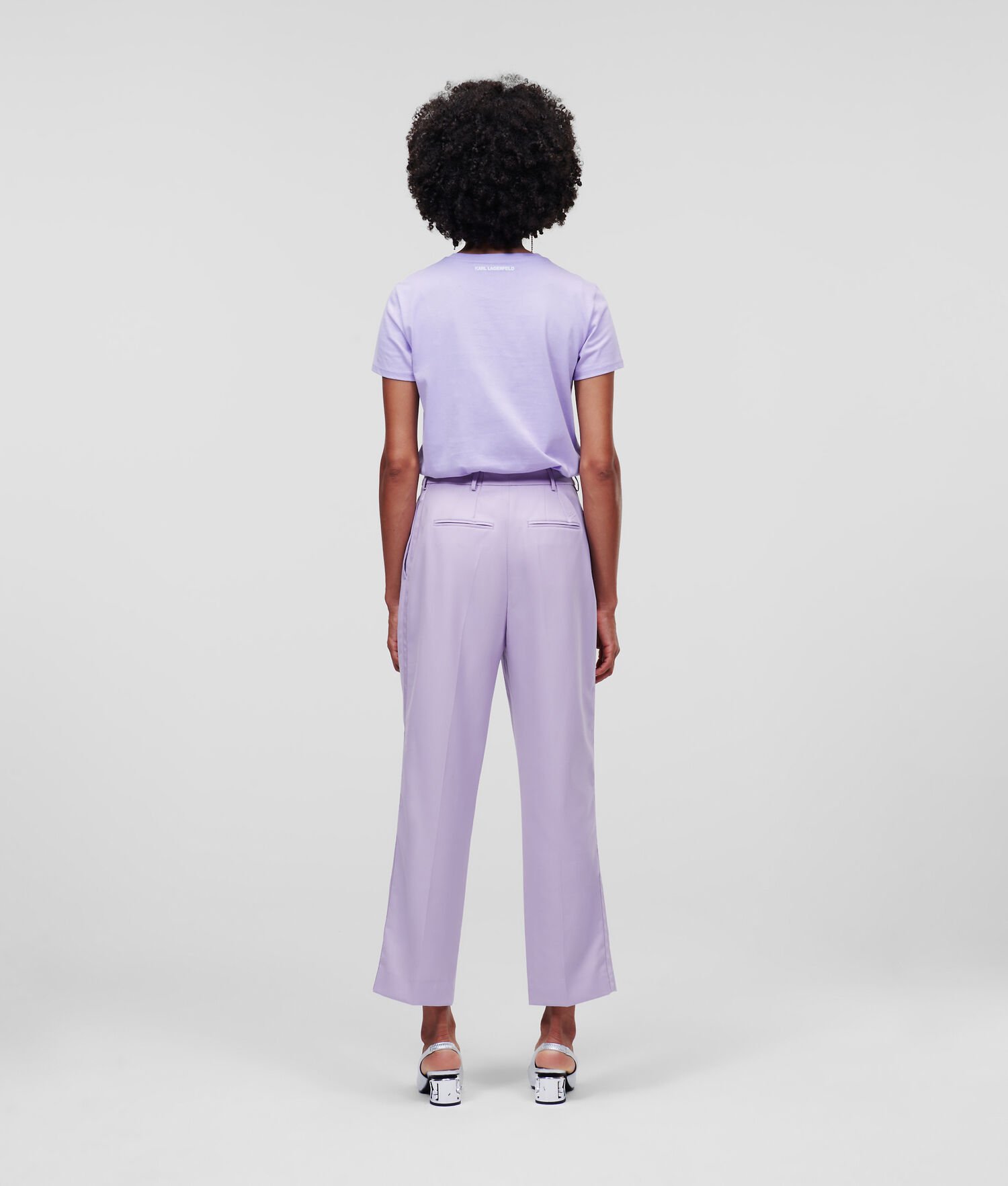 Lavender Women's Karl Lagerfeld Tailored Pants | TH821GHQK