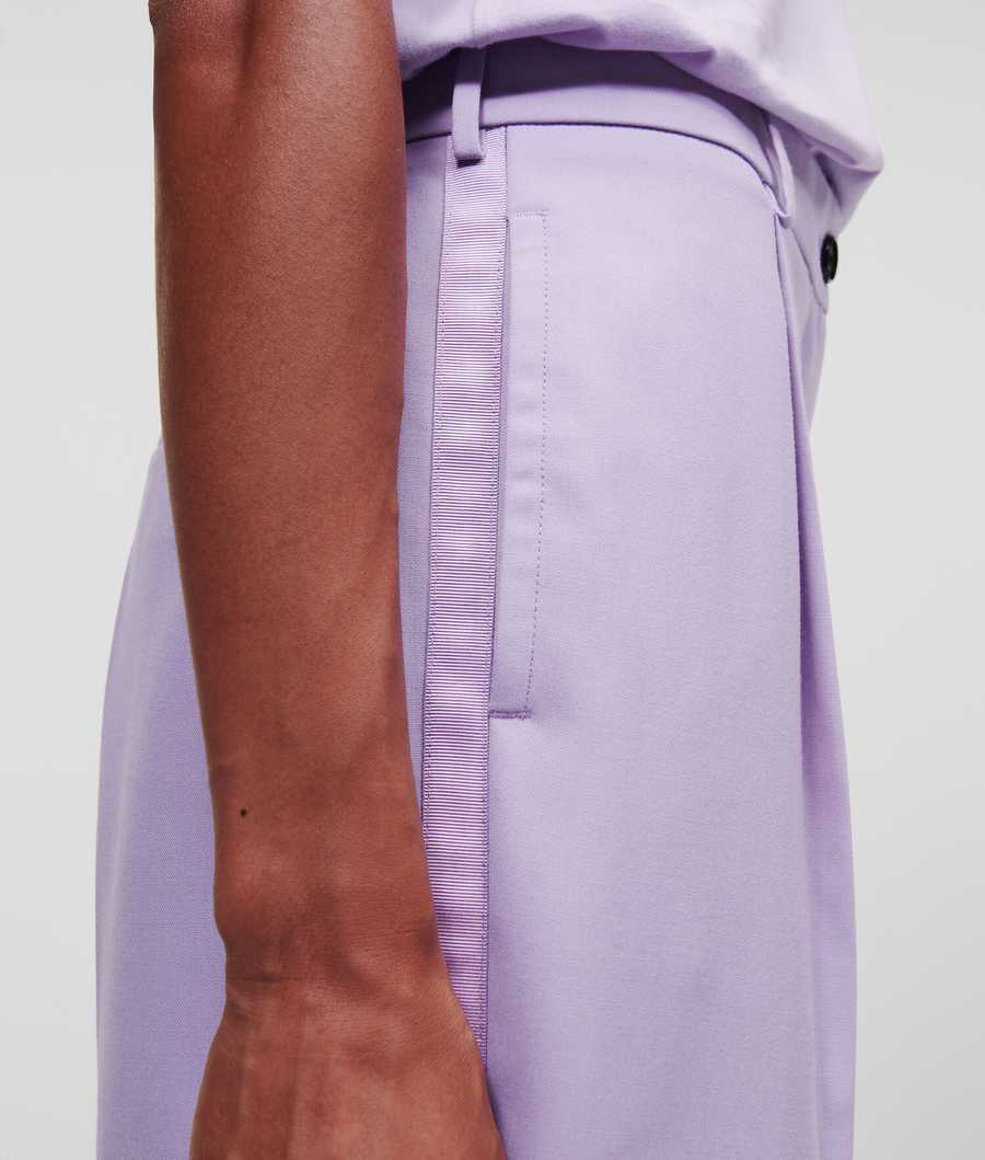 Lavender Women's Karl Lagerfeld Tailored Pants | TH821GHQK