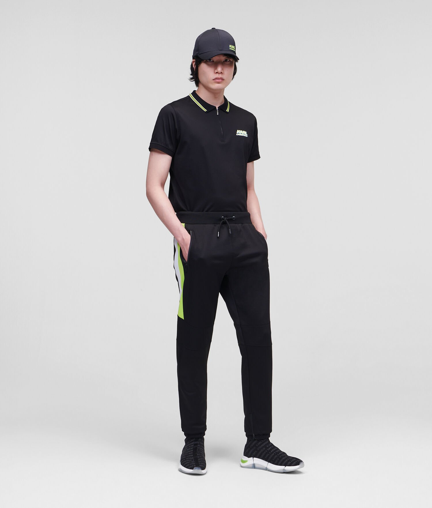 Lemon Men's Karl Lagerfeld Sweat With Stripe Detail Pants | TH805KBNT