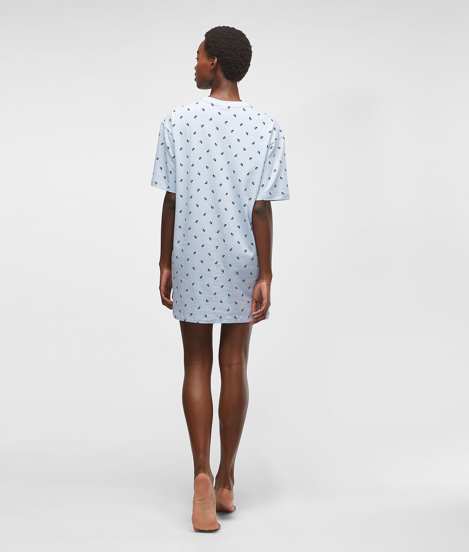 Light Blue Women's Karl Lagerfeld Ikonik Karl Night Dress Loungewear | TH159JCTZ