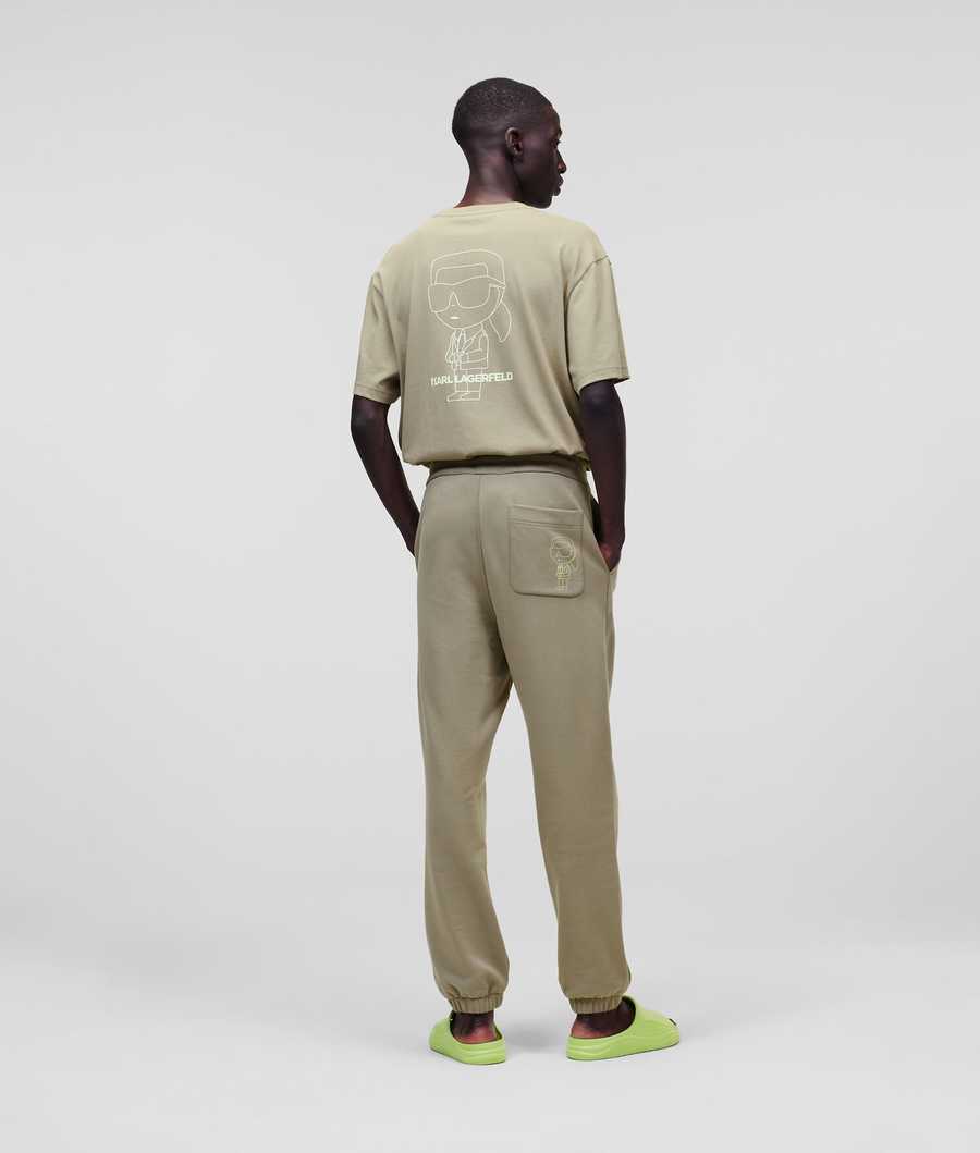 Light Green Men's Karl Lagerfeld Ikonik 2.0 Relaxed-fit Sweatpants | TH204XQAR