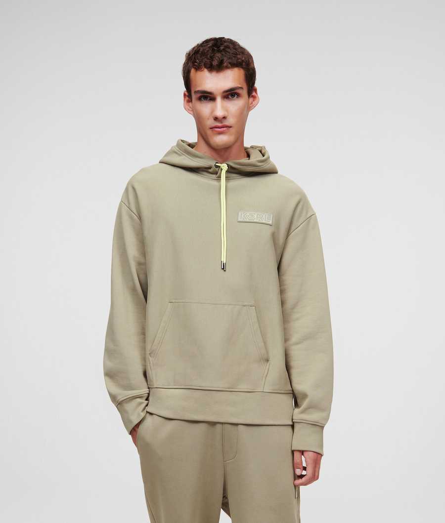 Light Green Men's Karl Lagerfeld Ikonik 2.0 Oversized Sweatshirts | TH827EAPM