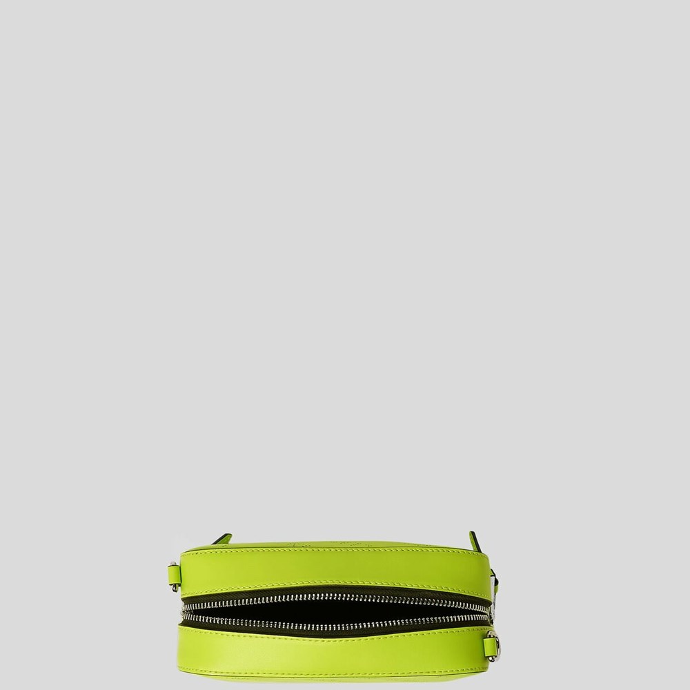 Light Green Women's Karl Lagerfeld K/Punched Logo Camera Bag | TH185PJOF